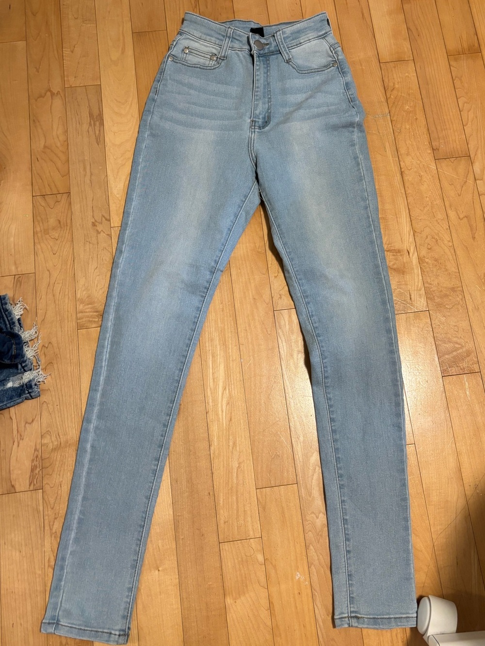 Fashion Nova Light Wash High-Rise Skinny Jeans